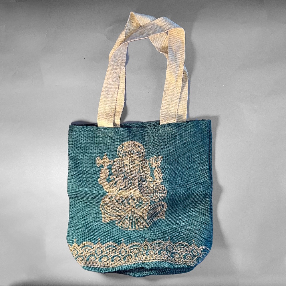 Green Ganesha Buddha Tote